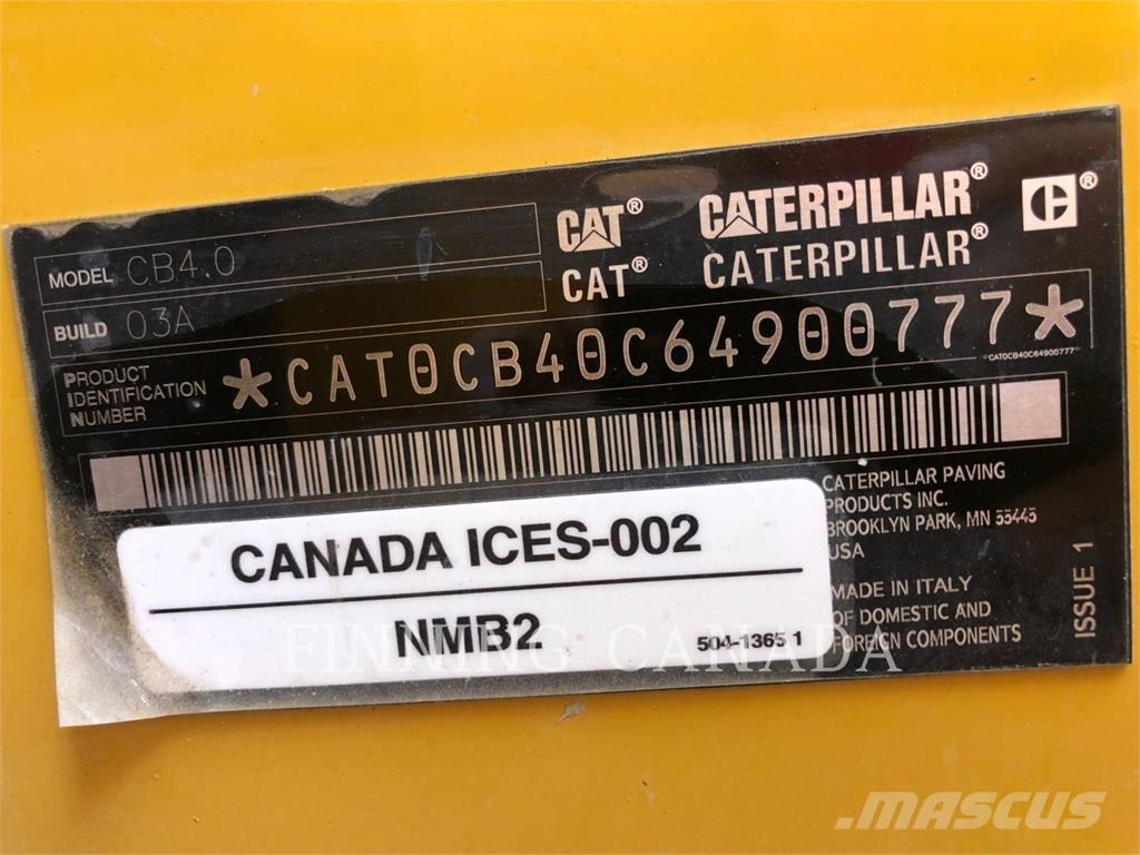 CAT CB4.0-03 Compattatori da suolo