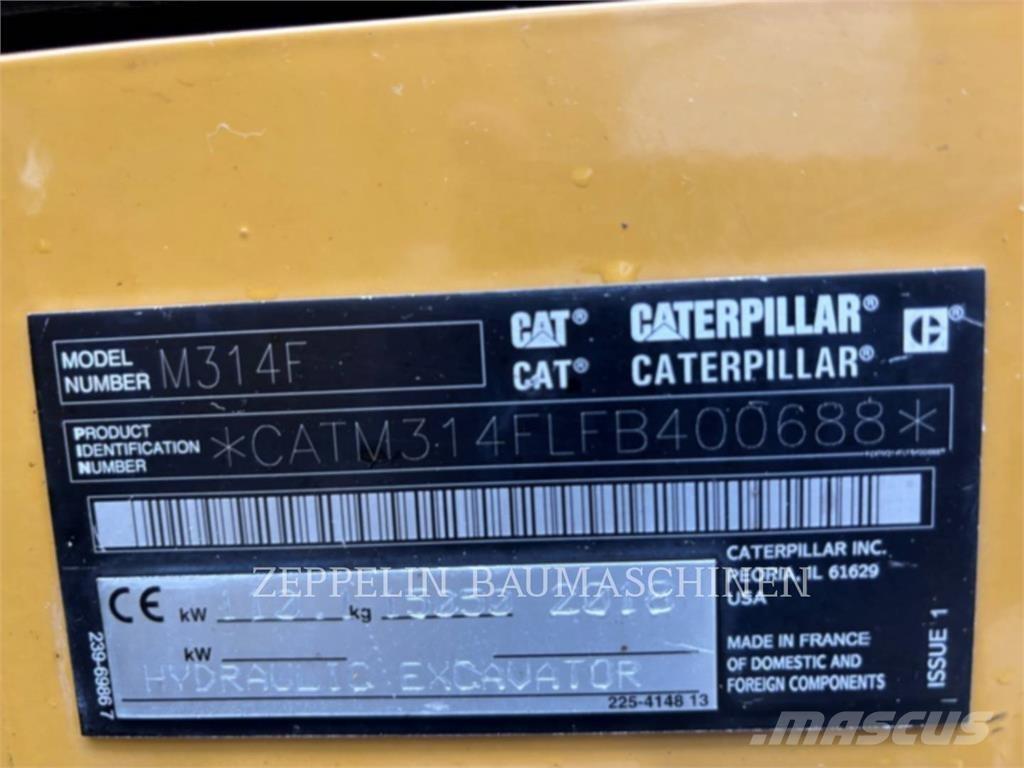 CAT M314F Escavatori gommati