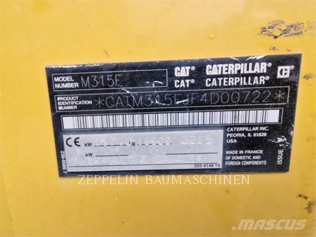 CAT M315F Escavatori gommati