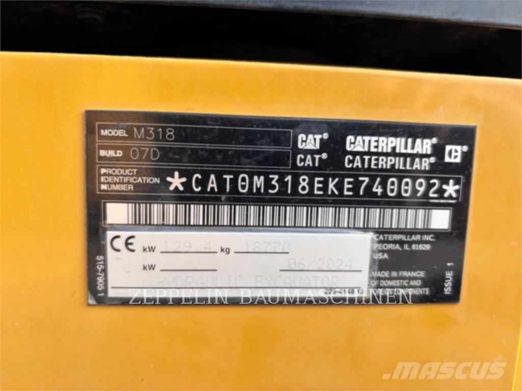 CAT M318-07A Escavatori gommati