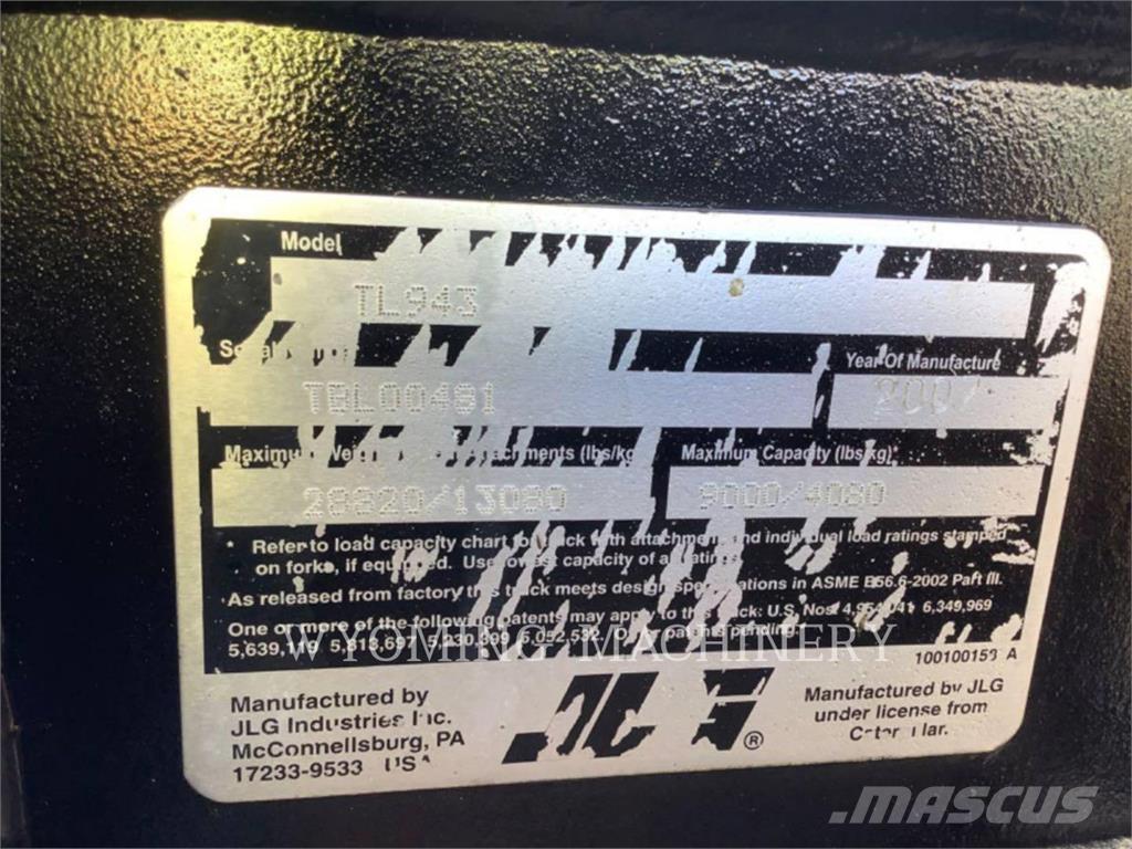 CAT TL943 Sollevatori telescopici