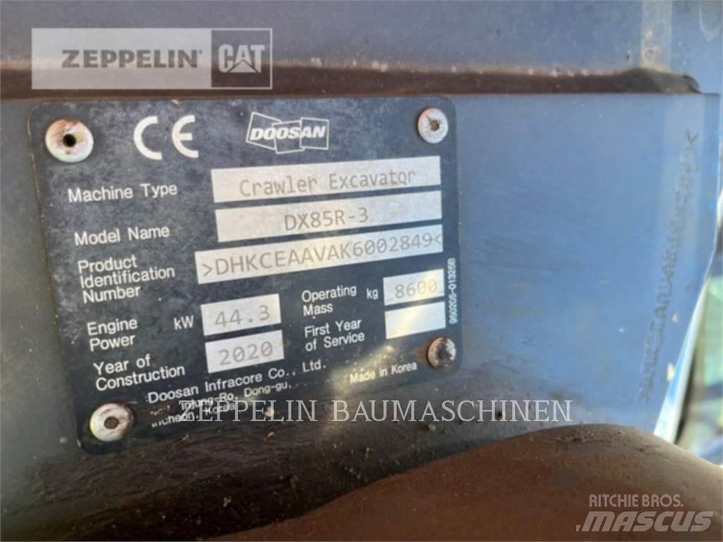 Doosan DX85R-3 Escavatori cingolati