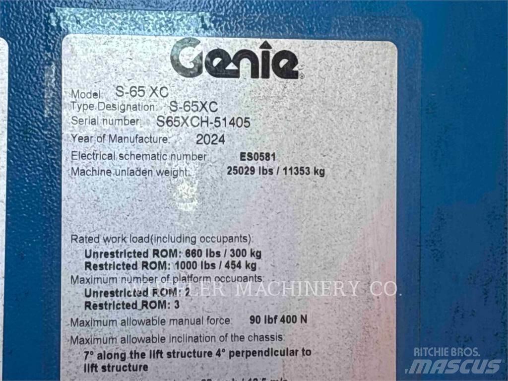Genie S65XC Piattaforme a braccio articolato
