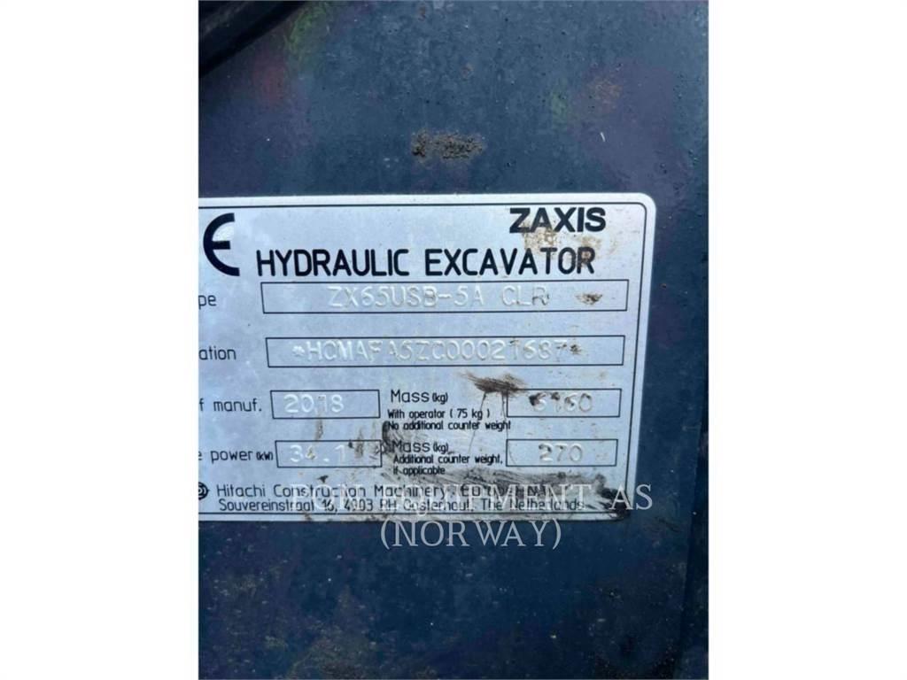Hitachi ZX65 Escavatori cingolati