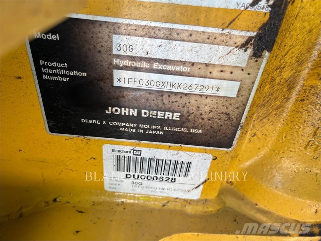 John Deere 30G Escavatori cingolati
