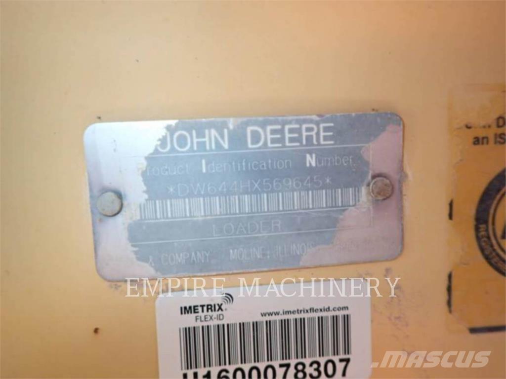 John Deere 644H Pale gommate