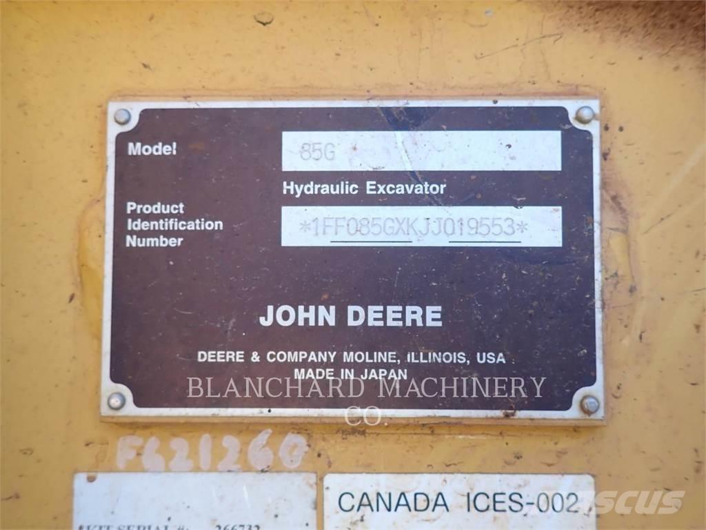 John Deere 85G Escavatori cingolati