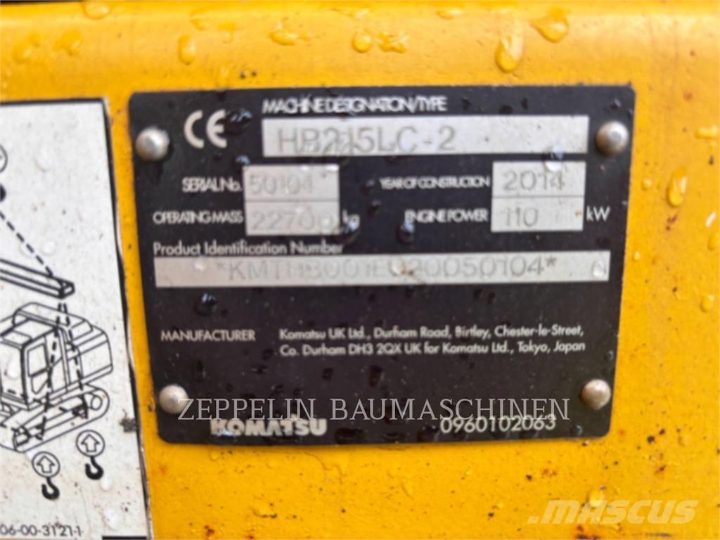 Komatsu HB215LC-2 Escavatori cingolati