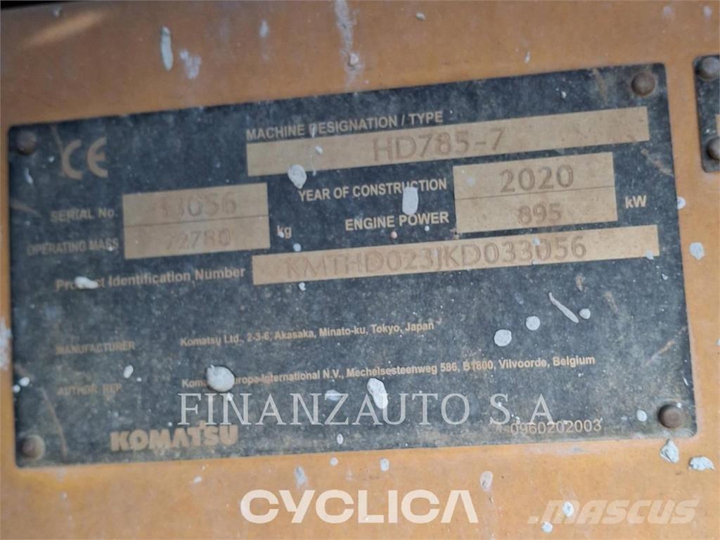Komatsu HD785-7 Dumpers articolati