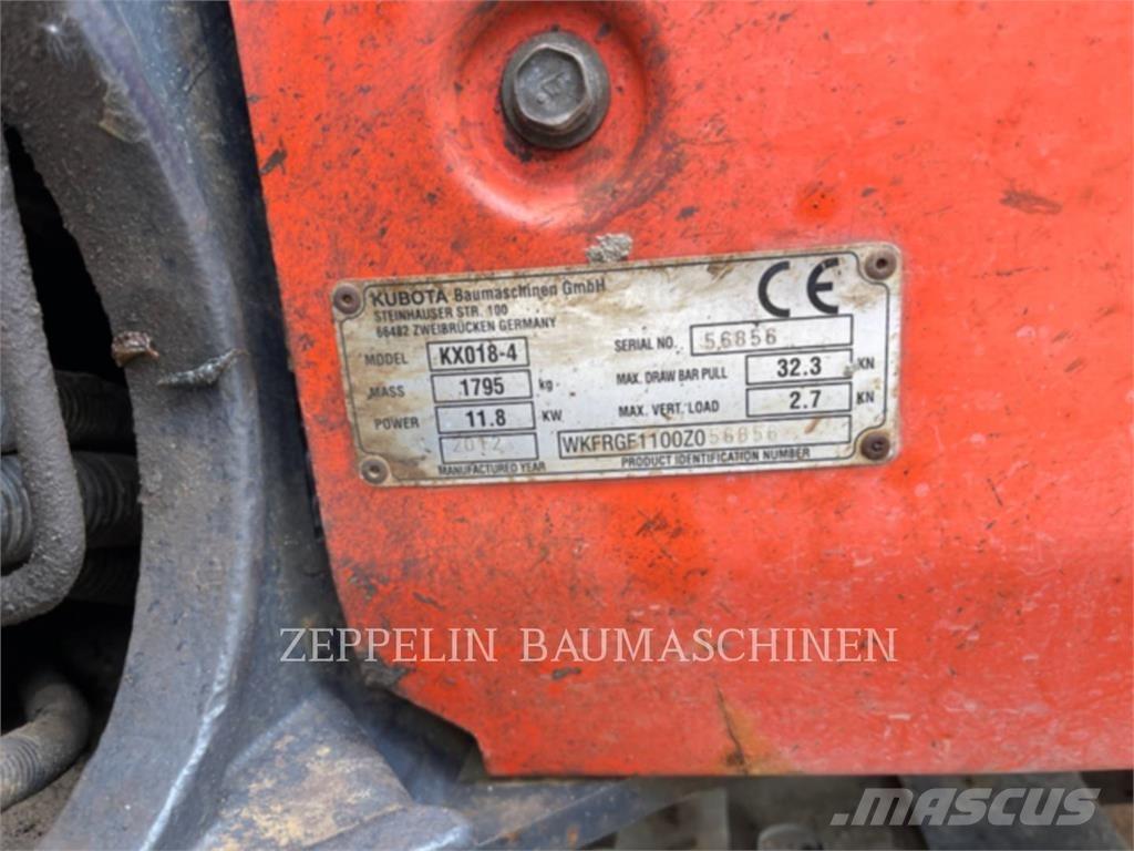 Kubota KX018-4 Escavatori cingolati