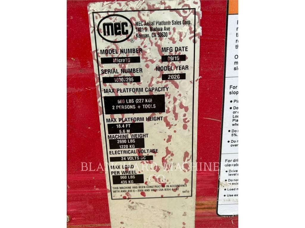 MEC MICRO 19 Piattaforme a pantografo