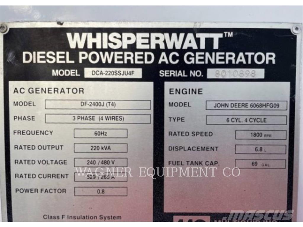 MultiQuip DCA220SSJU4F Altri generatori