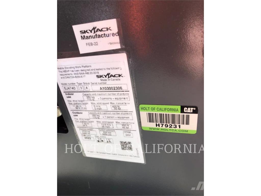 Skyjack SCISSOR40E Piattaforme a pantografo