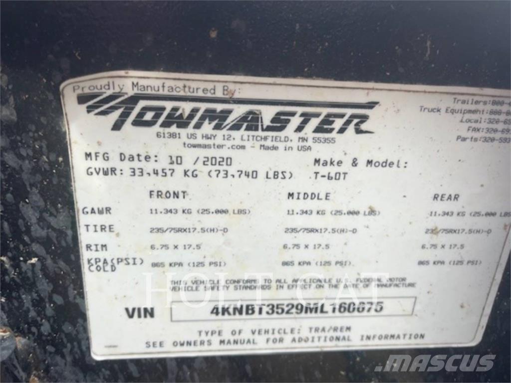 TOWMASTER T-60T Altri rimorchi