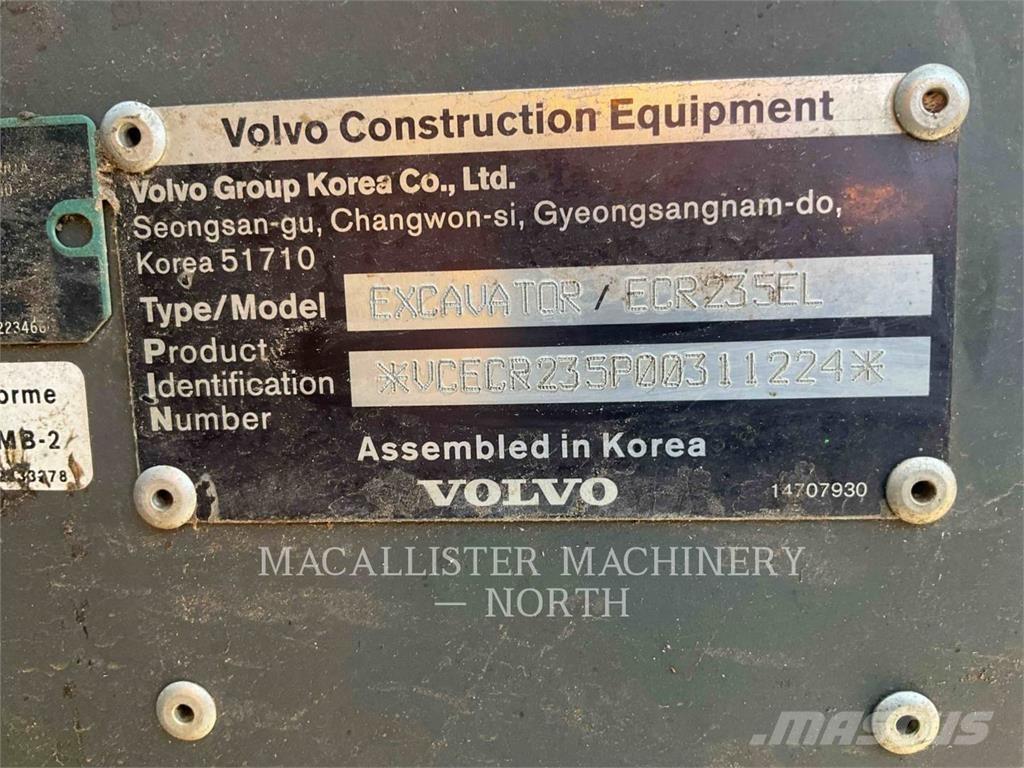 Volvo ECR235EL Escavatori cingolati
