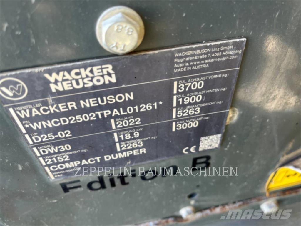 Wacker DW30 Dumpers articolati