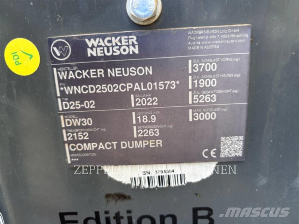 Wacker DW30 Dumpers articolati
