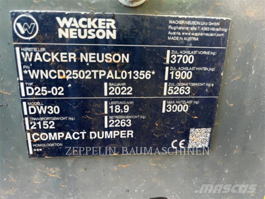Wacker DW30 Dumpers articolati