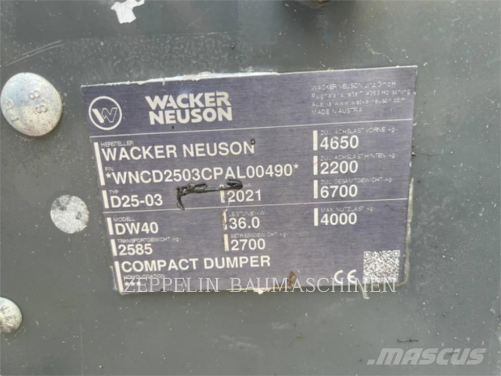 Wacker DW40 Dumpers articolati