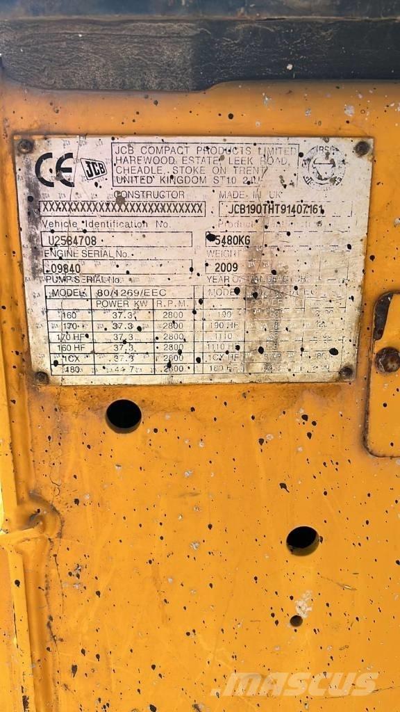 JCB 190 T Mini Pale Gommate
