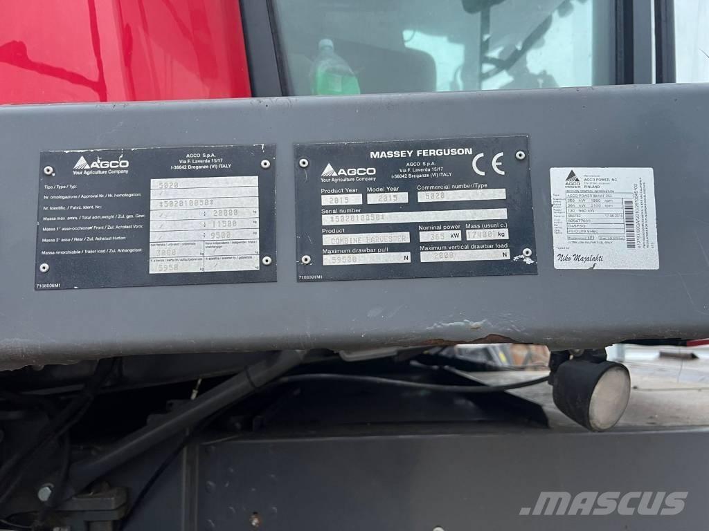 Massey Ferguson 9380 Mietitrebbiatrici