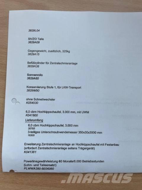 Komatsu WA 380-8 Pale gommate