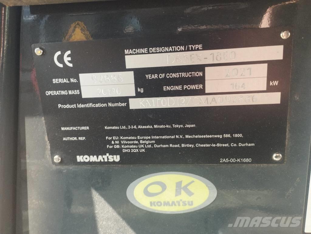 Komatsu D 65 EX-18 Dozer cingolati