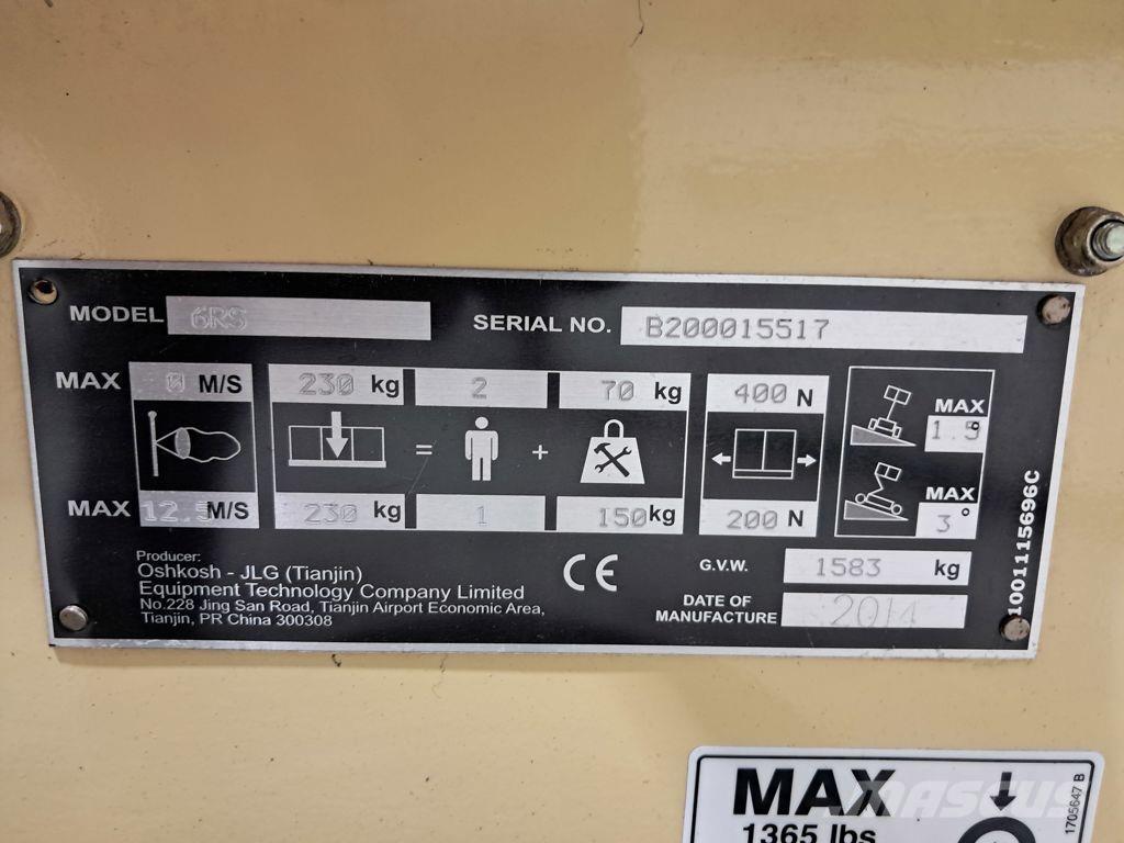 JLG 6RS Piattaforme a pantografo