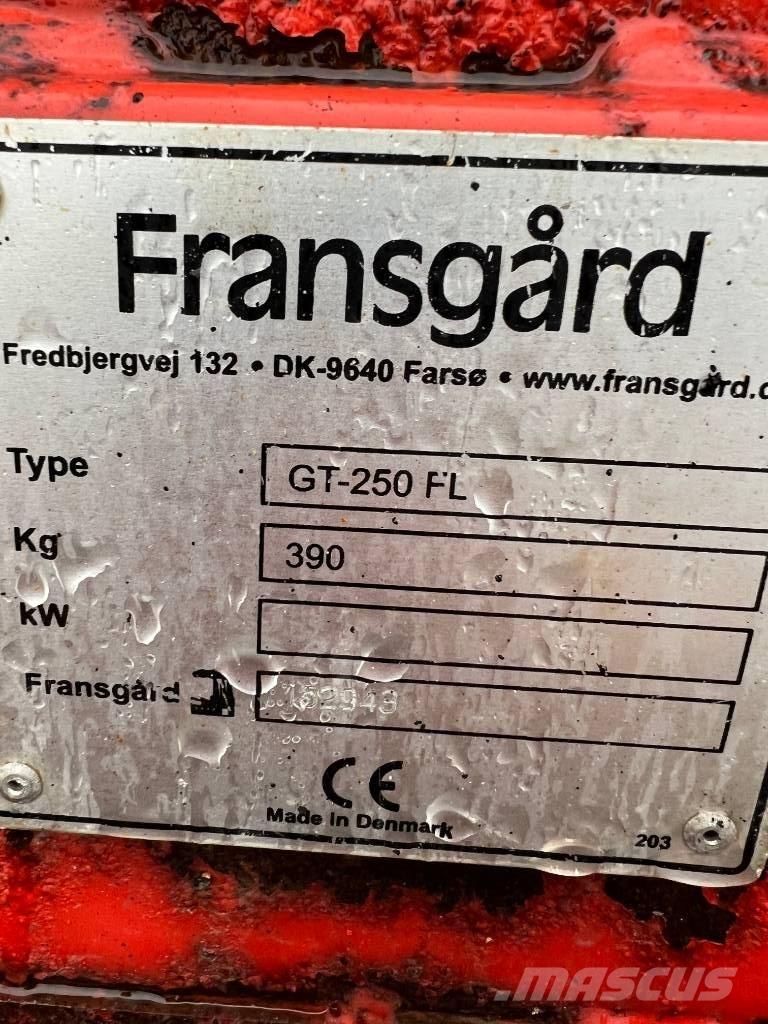 Fransgård GT 250 FL Lame spazzaneve e aratri
