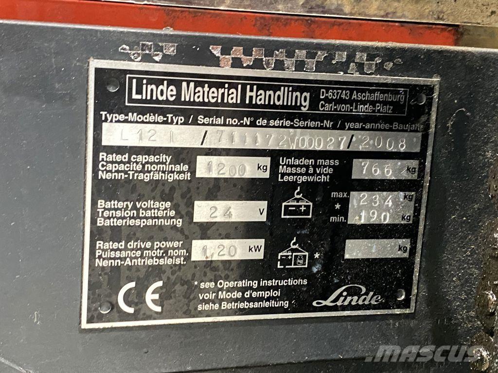 Linde L12I Transpallet uomo a terra