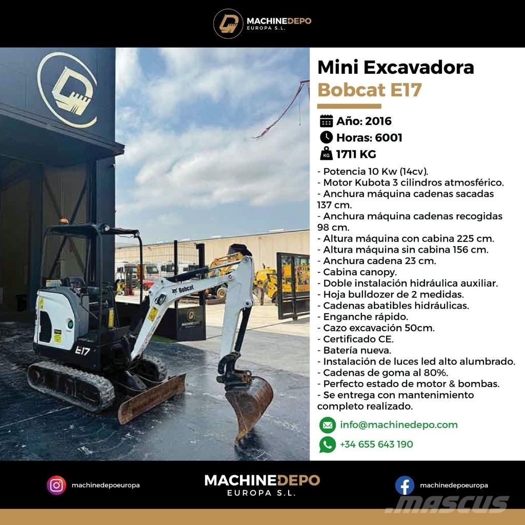 Bobcat E 17 Miniescavatori