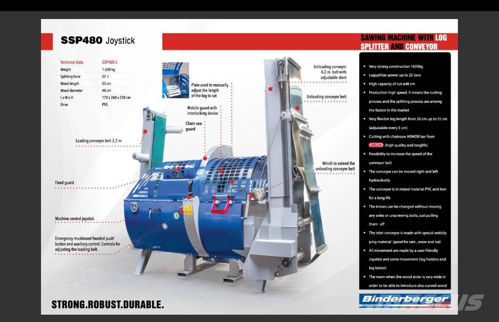 Binderberger SSP 480 Segatronchi e spaccalegna