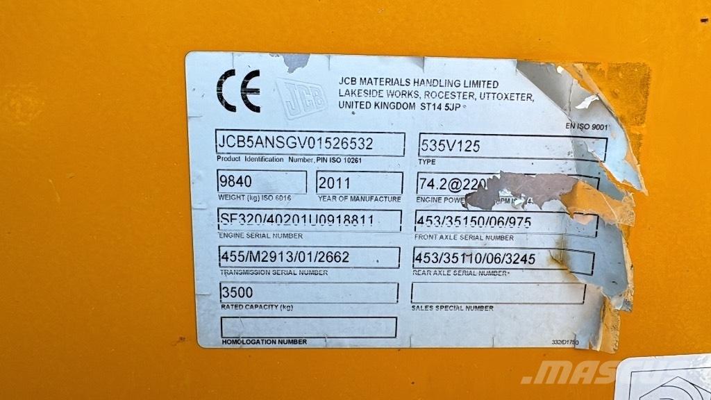 JCB 535-125 Hiviz Sollevatori telescopici