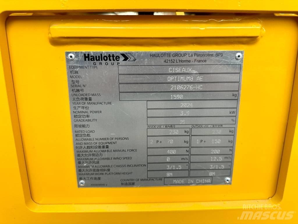 Haulotte OPTIMUM 8 Piattaforme a pantografo