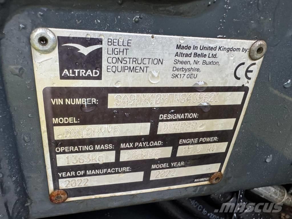 Altrad Belle DX1000 Mini dumper