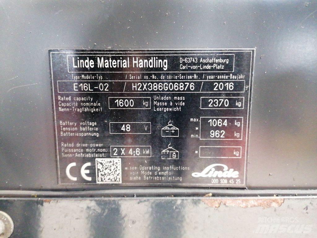 Linde E16L-02 Carrelli elevatori elettrici