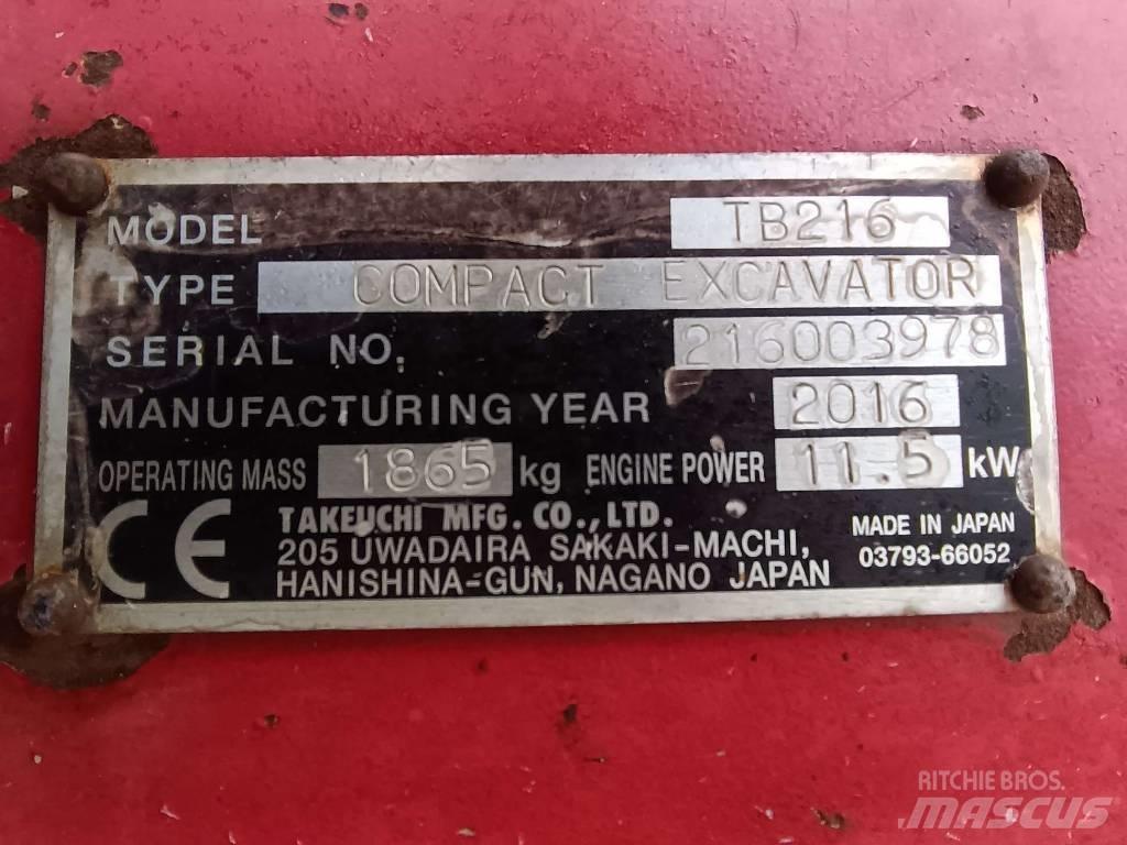 Takeuchi TB216 Costruzioni - Altro