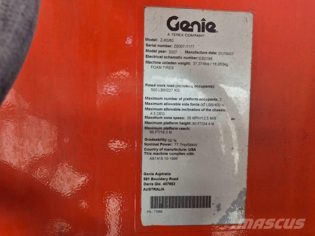 Genie Z 80/60 Piattaforme a braccio articolato