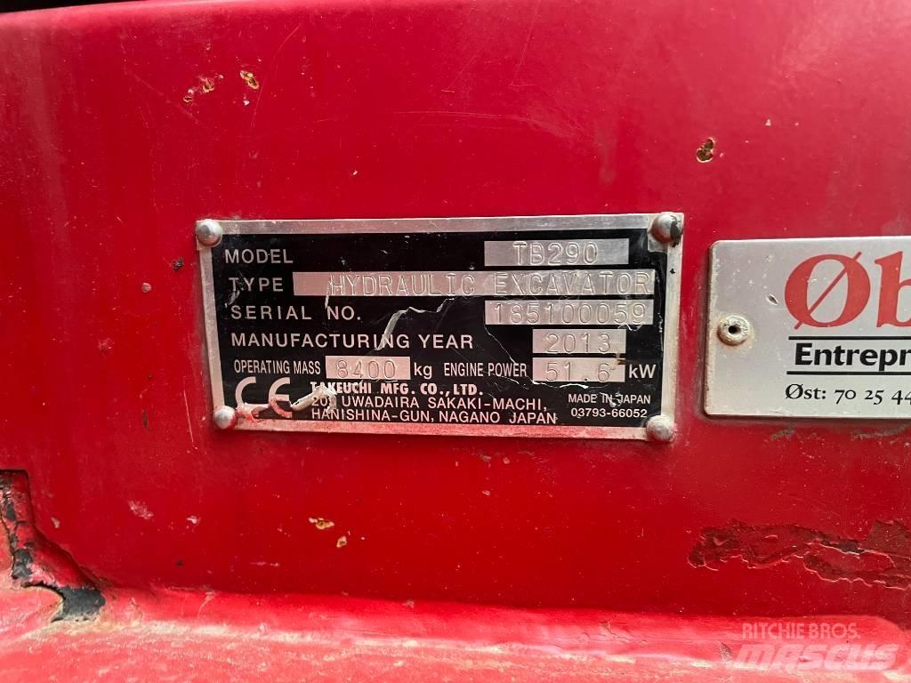 Takeuchi TB290 Escavatori medi 7t - 12t