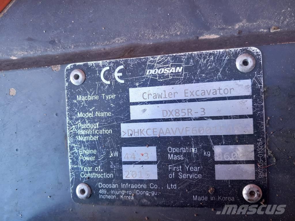 Doosan DX 85 R-3 Escavatori medi 7t - 12t