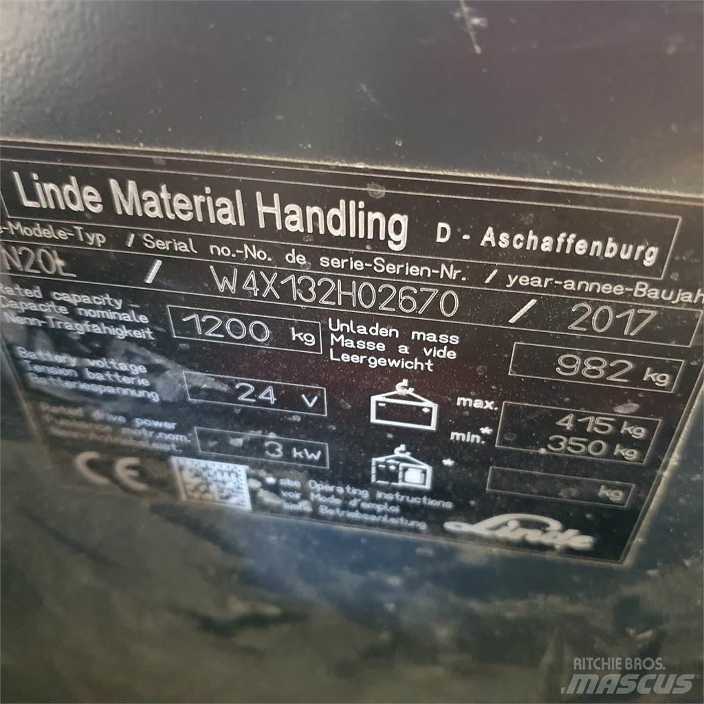 Linde N20L kurz Commissionatore medio livello