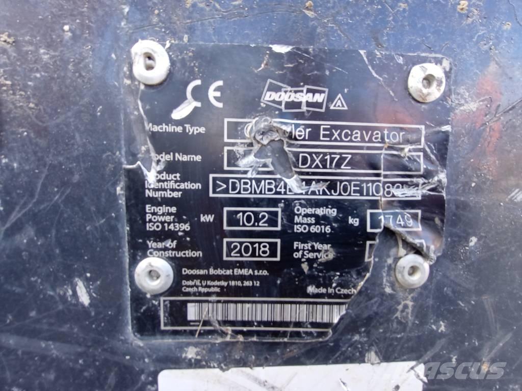 Doosan DX 17 Miniescavatori