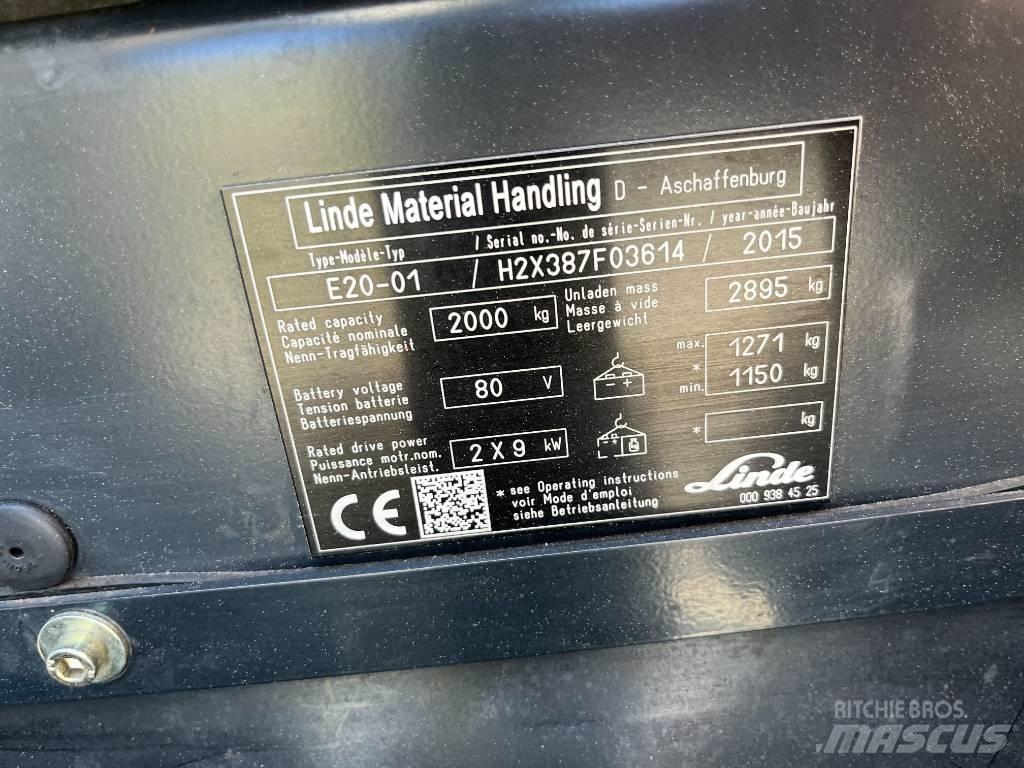 Linde E20-01 Carrelli elevatori elettrici