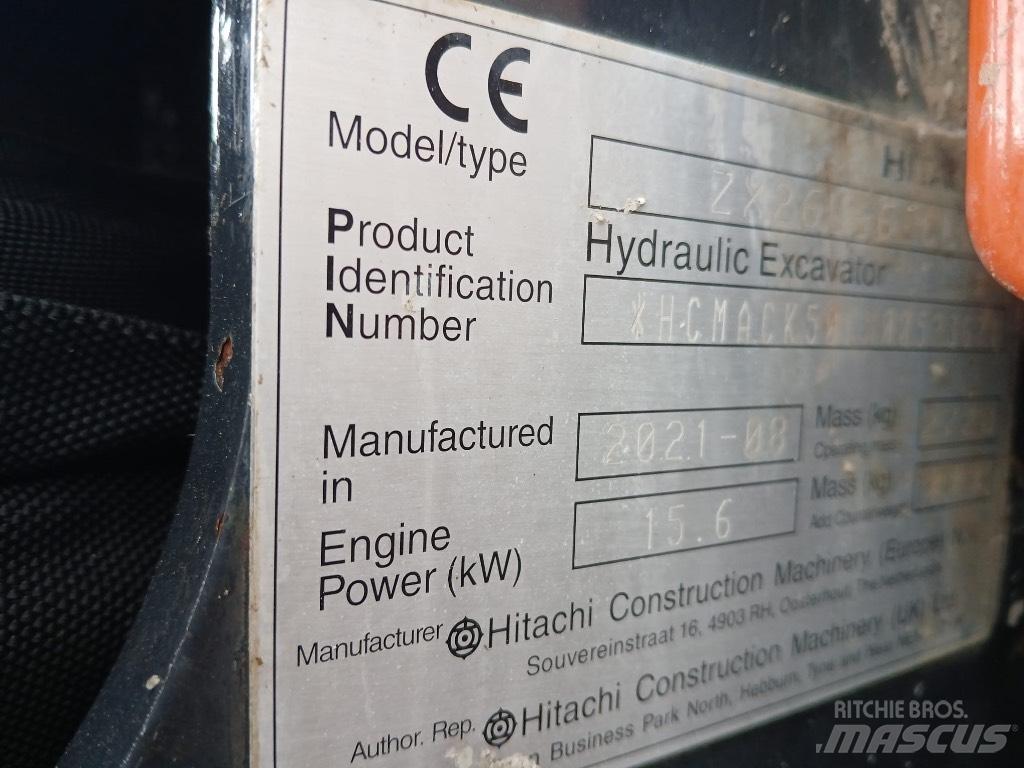 Hitachi ZX 26 U-6 Miniescavatori