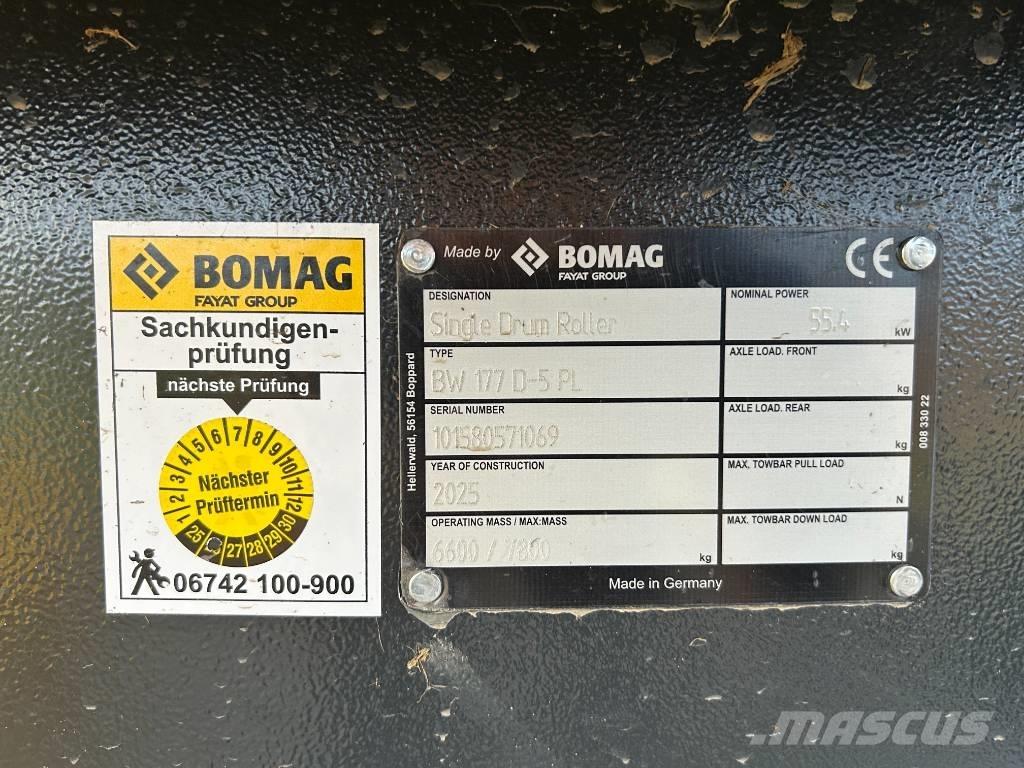 Bomag BW 177 D-5 Rulli monotamburo