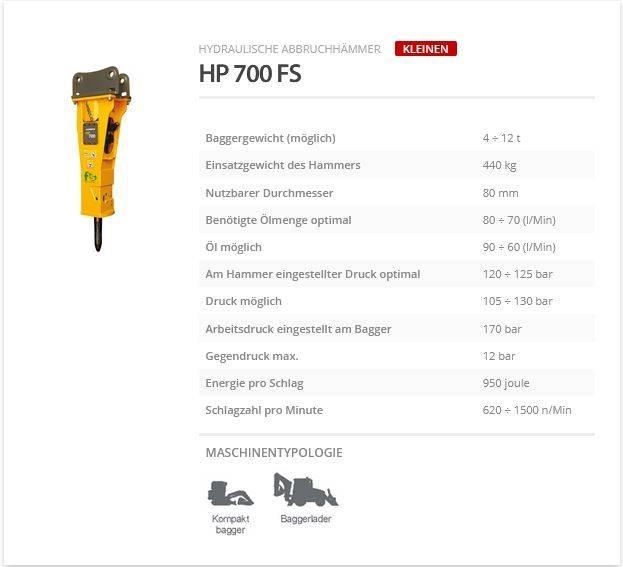 Indeco HP 700 FS Martelli - frantumatori