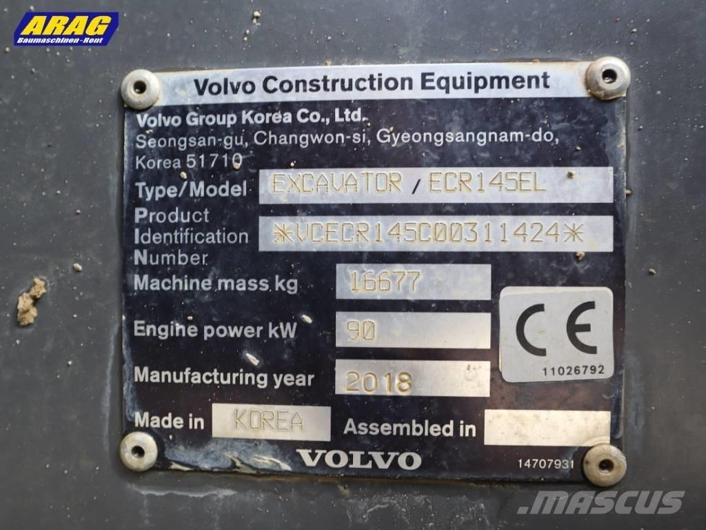 Volvo ECR 145 EL Escavatori cingolati