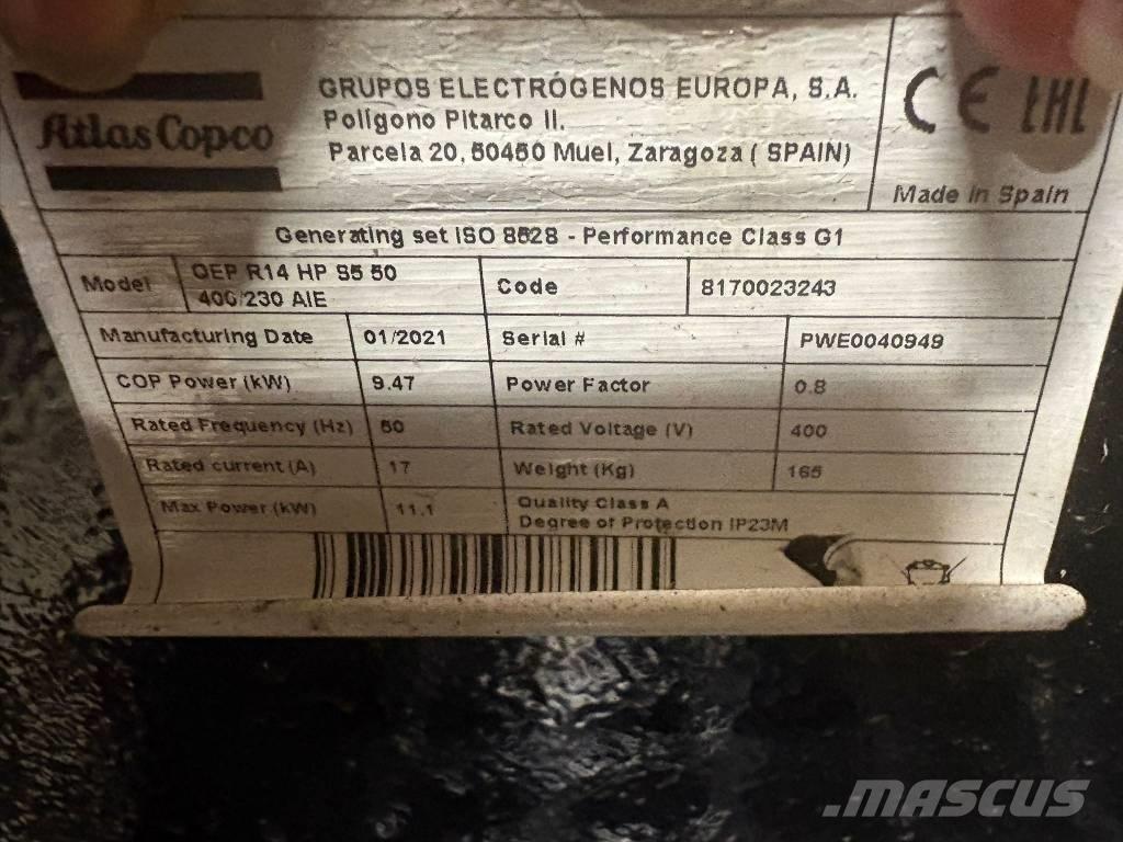 Atlas Copco QEP R 14 Generatori a benzina