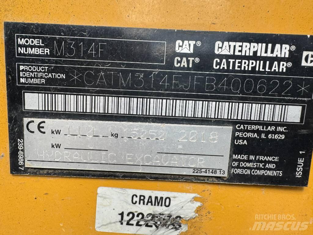 CAT M314F Escavatori gommati