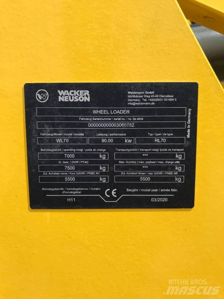Wacker Neuson WL70 Pale gommate